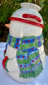 lot 128 image: Goose Berry Patch Snowman Cookie Jar