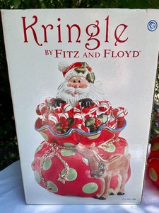 lot 159 image: Kringle by Fitz and Floyd Cookie Jar