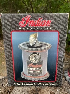 lot 172 image: Indian Motorcycle Cookie Jar