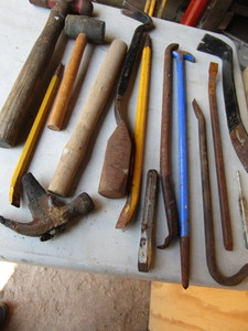 Hammers, Pry Bar