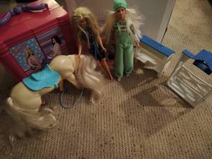 lot 12 image: Collection Of Vintage Barbie Toys