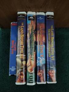 lot 42 image: Five Land Before Time  VHS Tapes