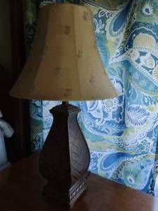 lot 17 image: Pair Of Pineapple Lamps