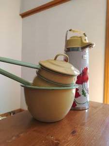 lot 69 image: Hansang Caraf And Enamelware