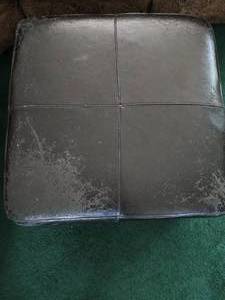 lot 85 image: Faux Leather Ottoman