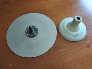 lot 100 image: Pedestal With Cast Metal Base
