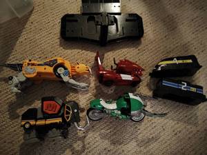 lot 121 image: Vintage Collection Of Misc. Power Rangers Toys And Accessories