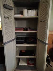 lot 161 image: Storage Cabinet & Office Supplies
