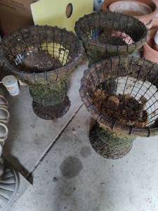 lot 243 image: Three Topiary Planters