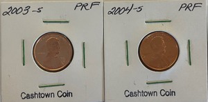 Two Different Proof Memorial Cents - 2003-S & 2004-S