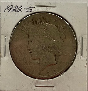 1922-S Silver Peace Dollar