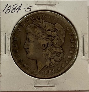 1884-S Morgan Silver Dollar