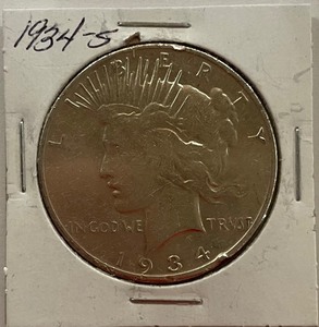 1934-S Silver Peace Dollar