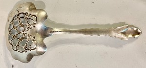 lot 19 image: Small Ornate Sterling Silver Spoon