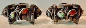 lot 16 image: Ornate Salt and Pepper Shakers