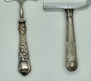 lot 39 image: Sterling Silver Cheese Slicers