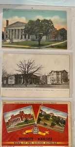 lot 115 image: Vintage University of Minnesota Postcards, Charm, Art and More