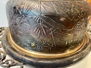 lot 118 image: 3 Silver Plated Serving Dishes Including a Victorian Covered Cheese Dish