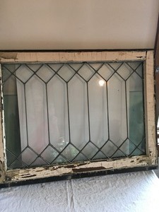lot 132 image: Leaded Glass Window