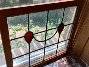 lot 130 image: (3) Lovely Stain Glass Windows