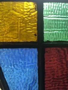 lot 153 image: Gorgeous Multi Colored Stain Glass Window