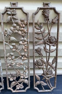 lot 145 image: 4 Ornate Metal Decor Pieces