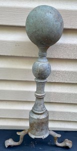 lot 142 image: 2 Sets of Andiron Parts