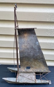 lot 140 image: Metal Sailboat Art