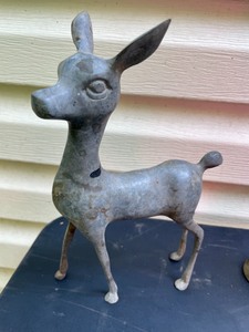 lot 166 image: Metal Deer Sculptures