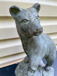 lot 167 image: Metal Bear Sculpture