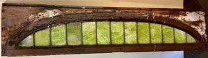 lot 198 image: Vintage Stain Glass Train Car Window