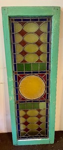 lot 207 image: Stunning Vintage Stained Glass Window