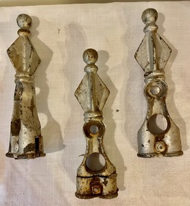 lot 215 image: SevenVintage Fence Post Finials