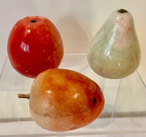 lot 217 image: Marvelous Marble Fruit Grouping