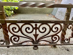 lot 223 image: Ornate Cast Iron Fireplace Gate or Fender