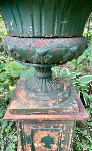 lot 235 image: Victorian Metal Urn by C.E. Wal Buffalo Bridge