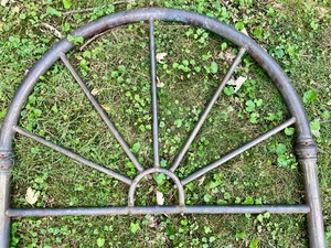 lot 244 image: Twin Metal Headboard