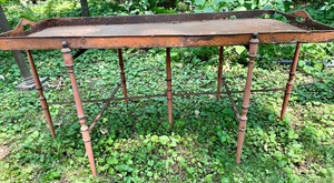 lot 264 image: Amazing Vintage Folding Table with Removable Tray