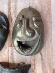 lot 275 image: Metal Wall Mount Masks