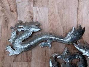 lot 320 image: Silver Dragon Emblems