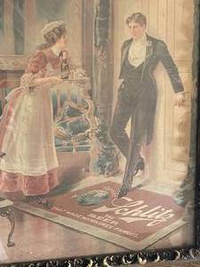 lot 324 image: Vintage Schlitz Beer Framed Ad