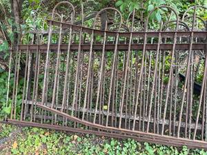 lot 343 image: Four Vintage Metal Gate Sections w Gates