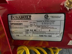 lot 436 image: Durabilt 2 Gallon Air Compressor