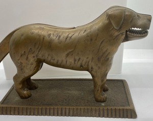lot 222A image: Vintage Metal Dog Figurine Nutcracker