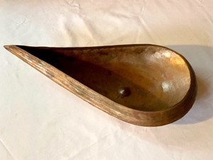 lot 229A image: Metal Teardrop Shaped Vessel