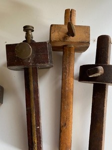 lot 440 image: Vintage Wooden Marking Gauges