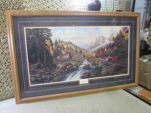 lot 17 image: (RMC) Large Framed Derk Hansen Aut...