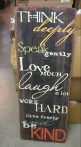 lot 18 image: (FS) Large Wall Decor 15 x 41 12...