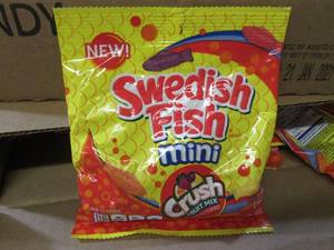 lot 264 image: (C-1) 24 Bags Swedish Fish Mini Cru...