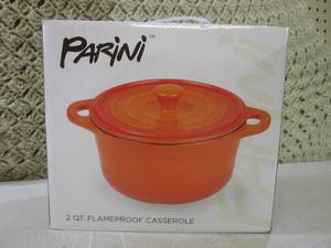 lot 55 image: (F-0) Parini 2 Qt Flameproof Casser...